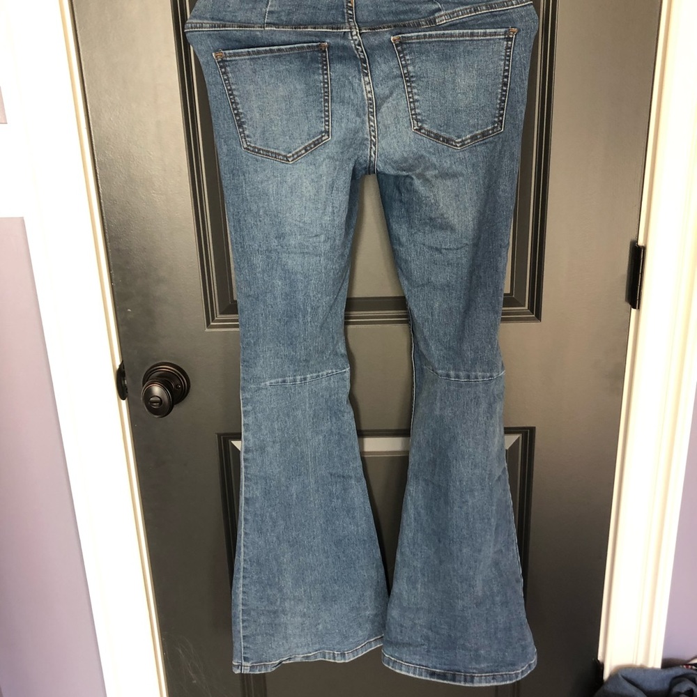 Free People High Waisted Bell Bottom Jeans